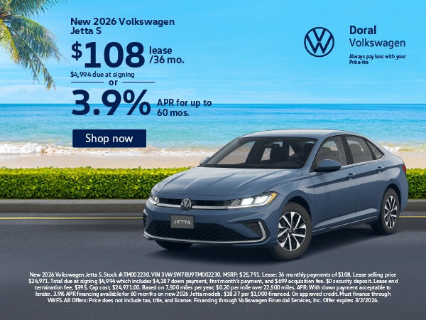New Volkswagen Specials | Car Financing in Doral, FL | Doral